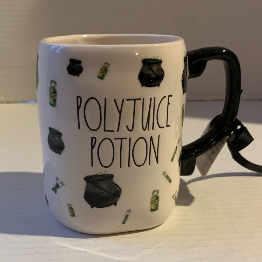Rae Dunn Harry Potter Polyjuice Potion Mug White and Black